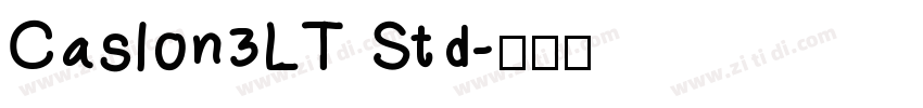 Caslon3LT Std字体转换